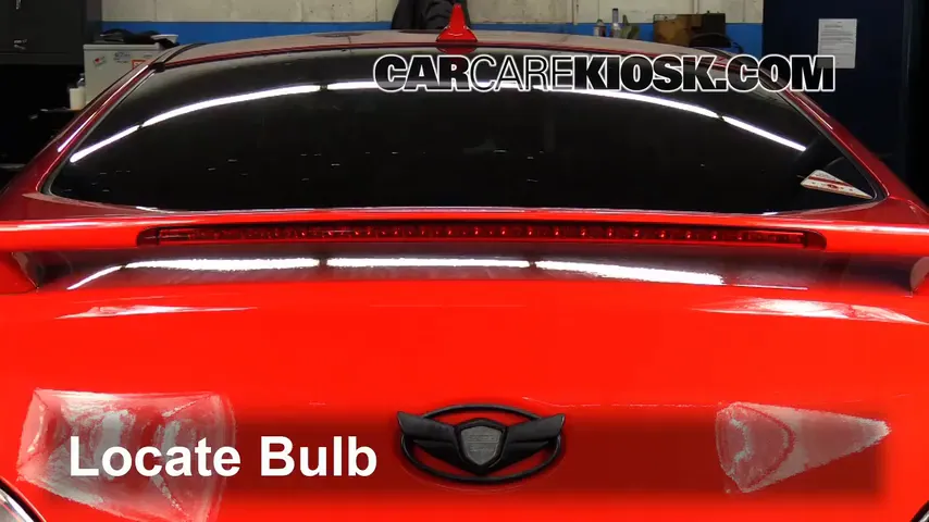 2010 Hyundai Genesis Coupe 3.8 3.8L V6 Lights Center Brake Light (replace bulb)